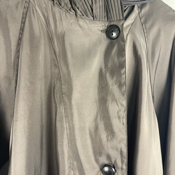 Mycra Pac Donatella Travel Raincoat Jacket Women's 1 S/M Reversible Brown Black - Picture 9 of 14
